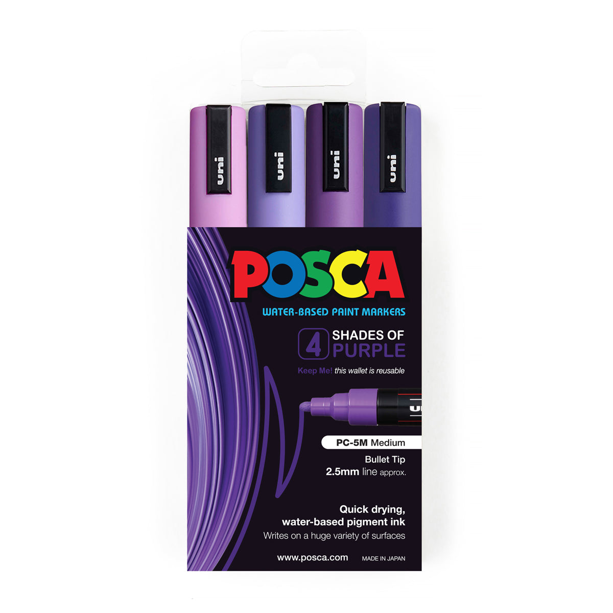 Marker Pen Posca Walmart Uni Posca Marker Med Bullet Pack Shades