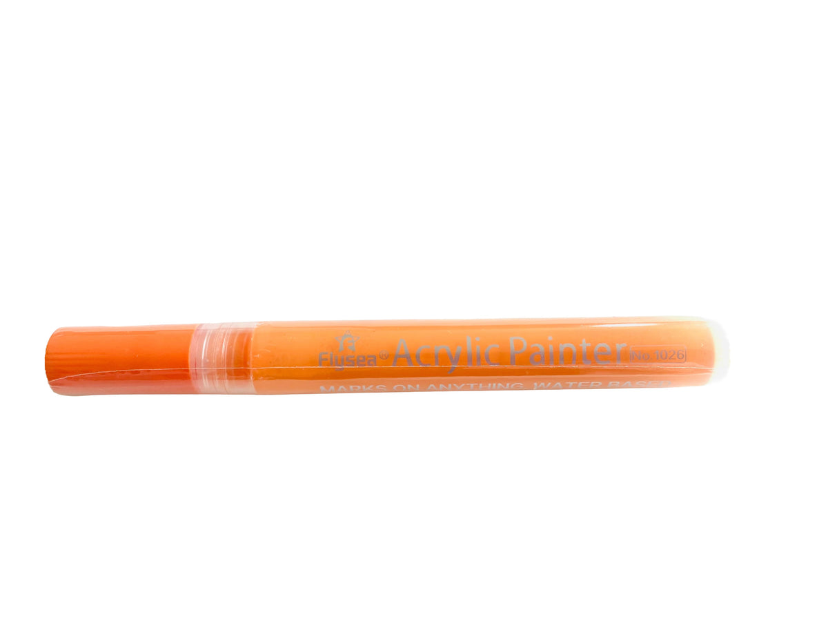 Acrylic Paint Orange Pen - Normal Tip Use On Rocks, Fabric Etc.. – Playspy